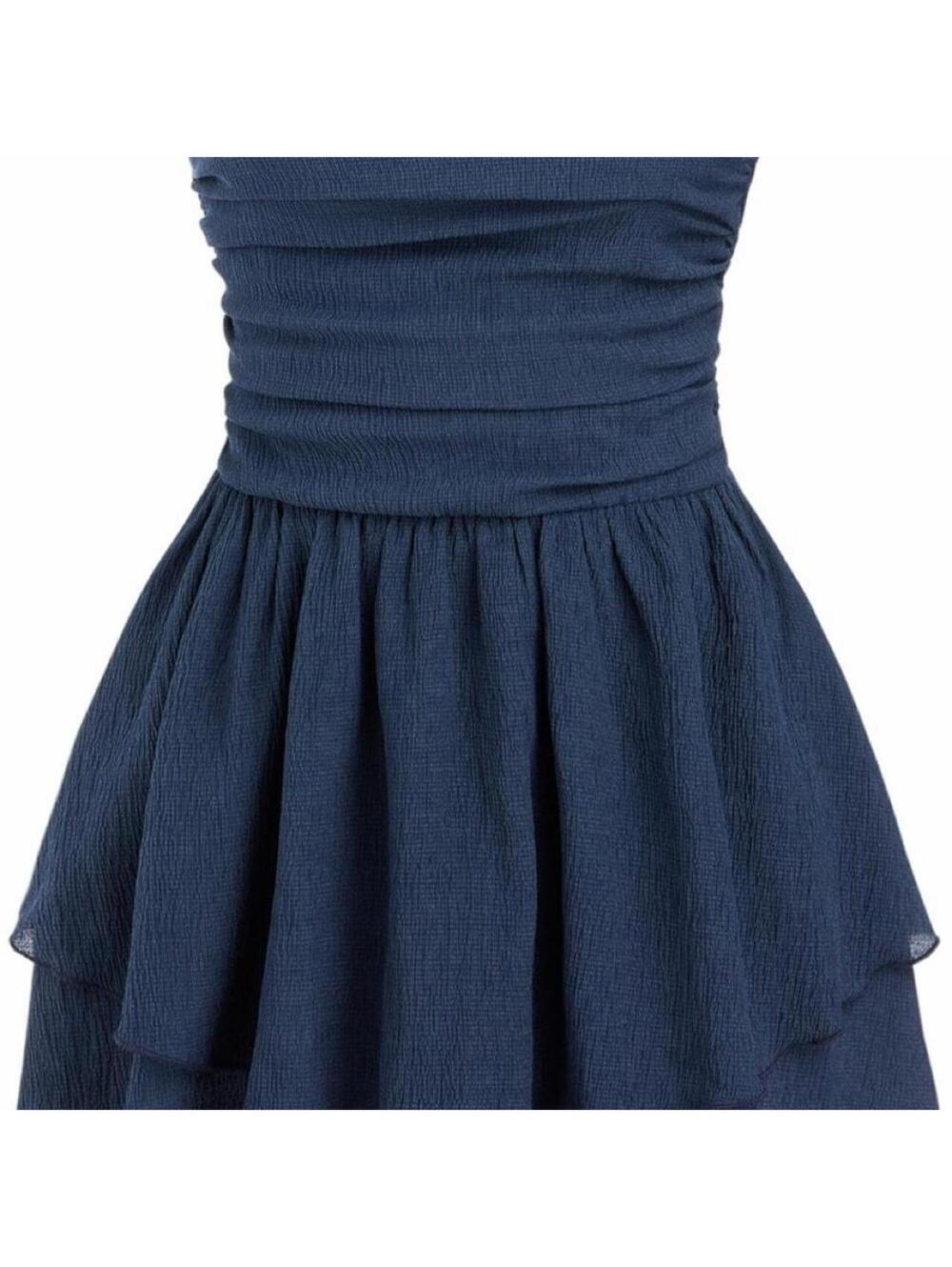 Fashion Nova Women's Blue and Navy Dress